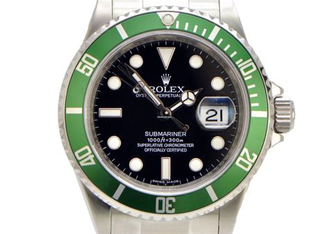 rolex submariner green face for sale|Rolex Submariner green 50th anniversary.